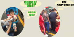 吃著碗里瞧鍋里，電烤雞架面前，寶寶也不淡定了！