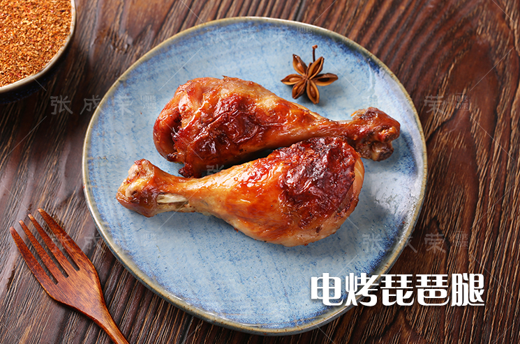 電烤雞腿，張成榮烤雞腿